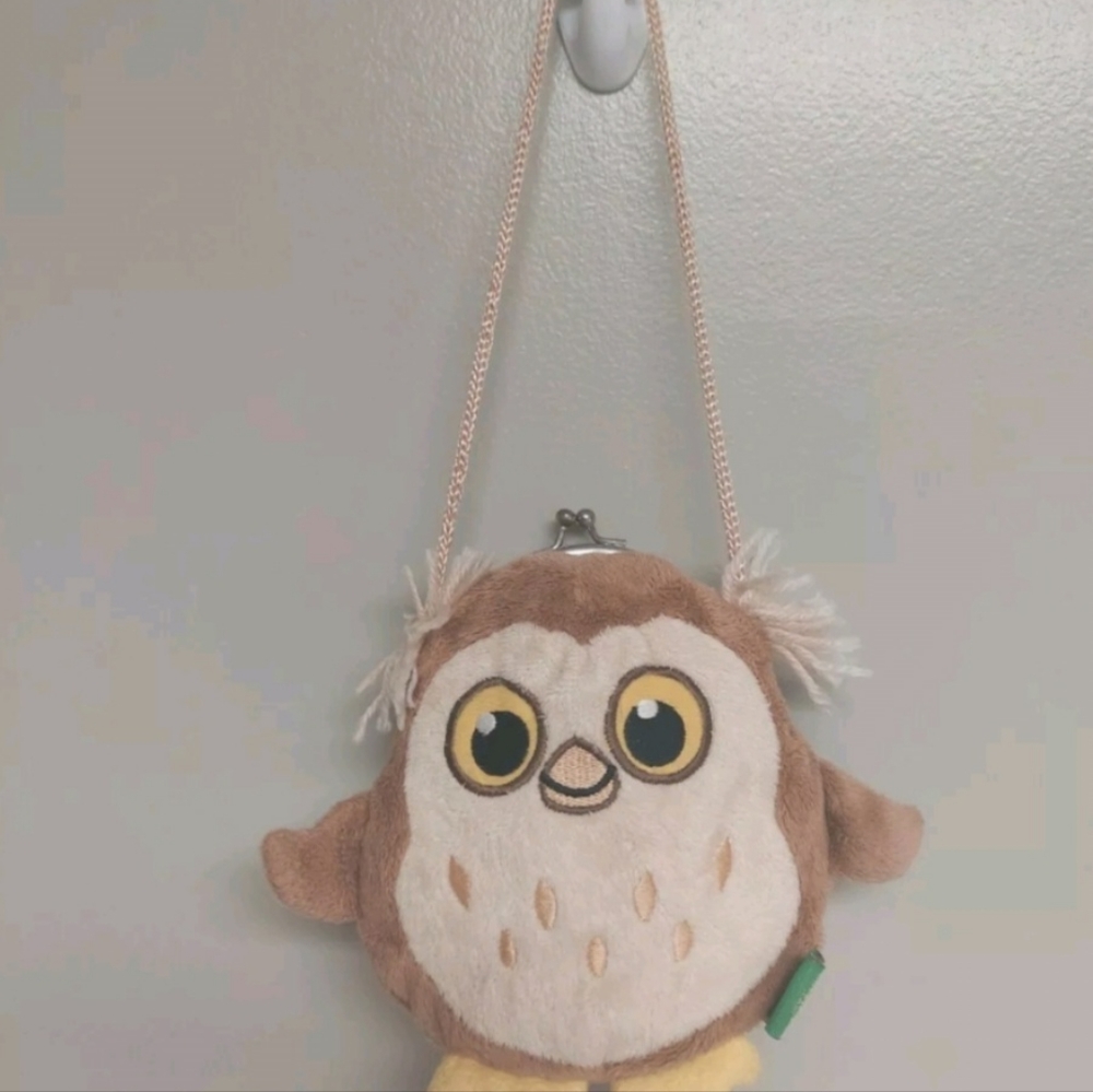 Wild Republic Owl Child's Girls Toddler Clasp Purse Coin Wallet Shoulder Bag